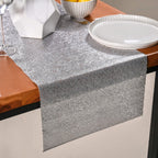 Shiny Lines Silver Table Runner 183x37cm Nestasia