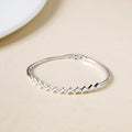 Silver Zigzag Pearl Bracelet Nestasia