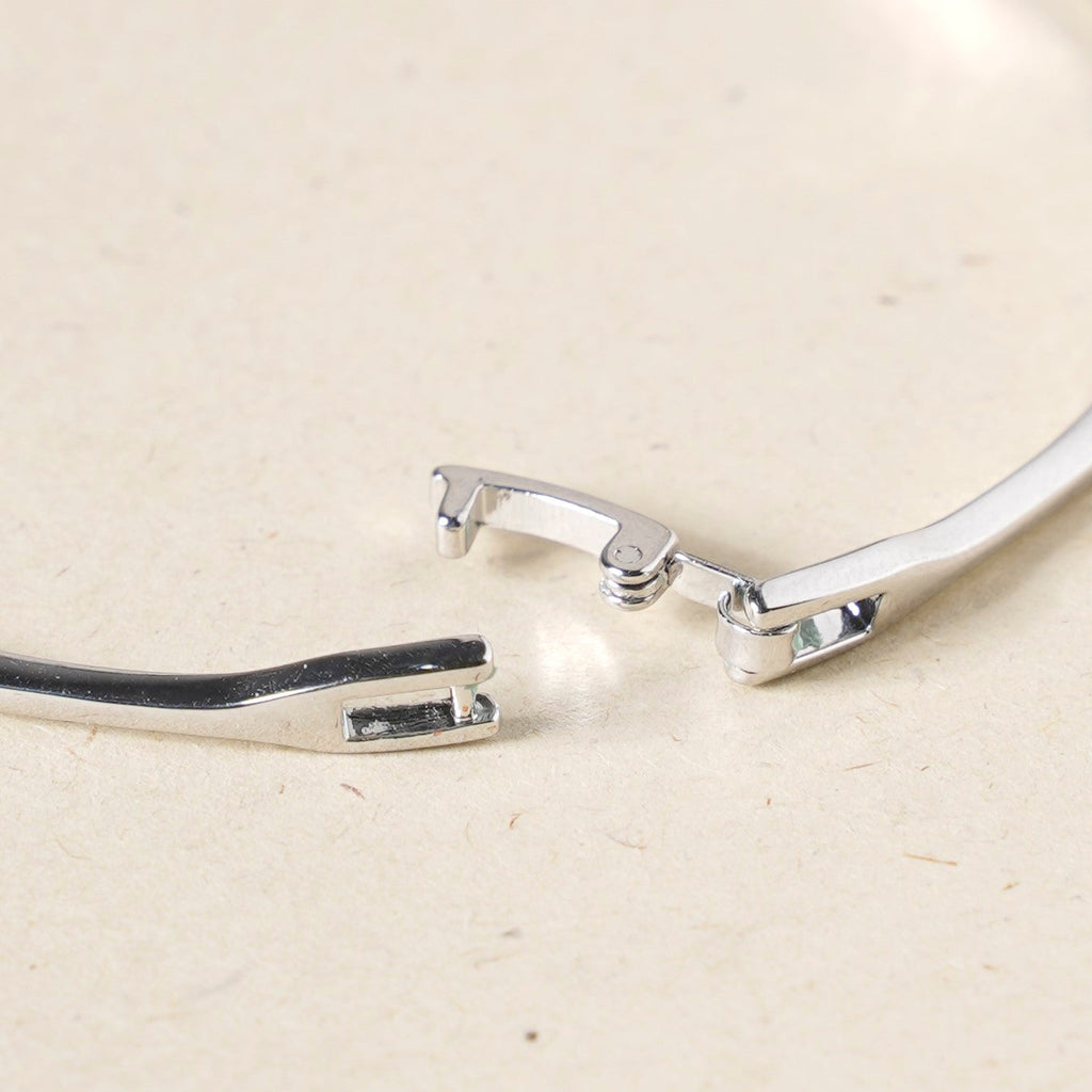 Silver Zigzag Pearl Bracelet Nestasia