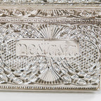 Antique Metal Gift Box Silver Set Of 2 Nestasia