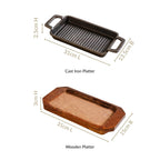 Sizzler Hotplate Grill With Wooden Tray Nestasia