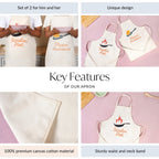 Sizzlin And Flippin Couple Apron Set Of 2 Nestasia