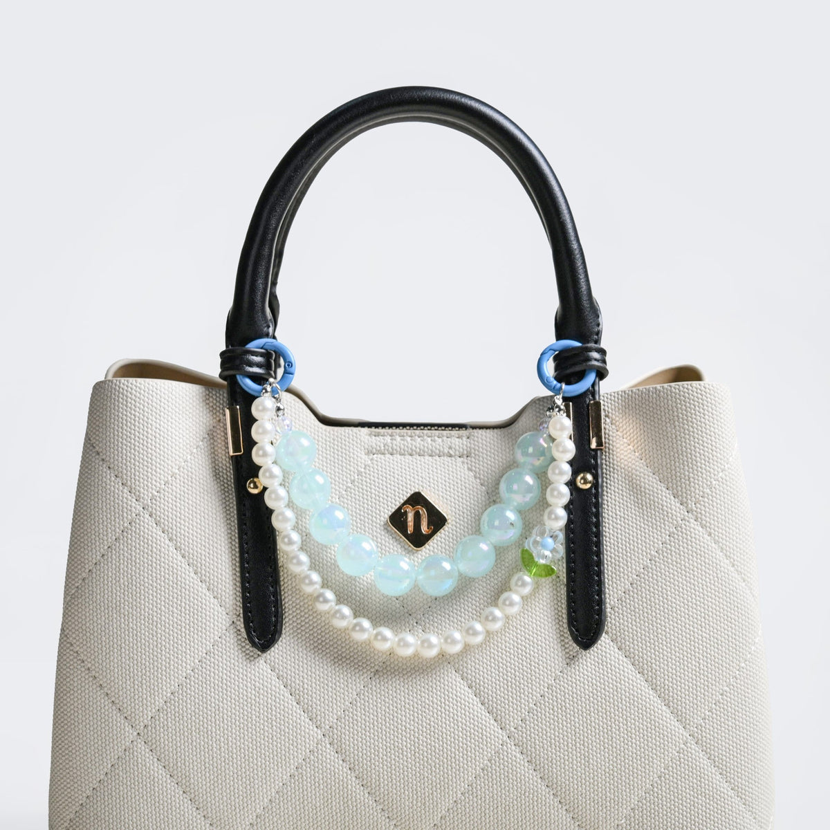 Sky Pearl Harmony Beaded Keychain Nestasia