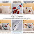 Sky Wanderer Kids Room Cushion Cover Set Of 2 40x40cm Nestasia
