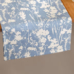 Slate Blue 8 Seater Pure Cotton Runner 264x35cm Nestasia