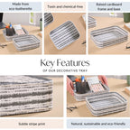 SlateLine Desk Organiser Tray Set Of 2 Nestasia