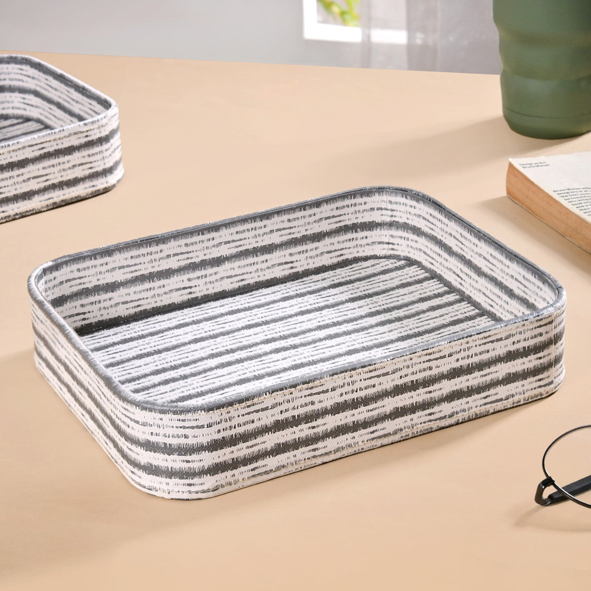 SlateLine Desk Organiser Tray Set Of 2 Nestasia