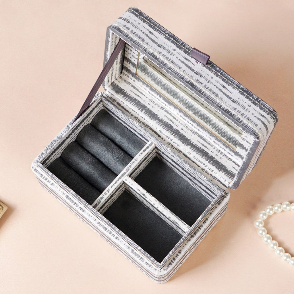 SlateLine Portable Jewellery Box With Mirror Nestasia
