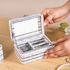SlateLine Portable Jewellery Box With Mirror Nestasia