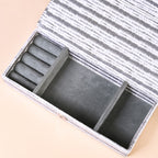 SlateLine Travel Friendly Sectioned Trinket Case Nestasia