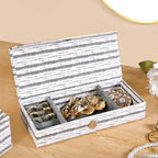 SlateLine Travel Friendly Sectioned Trinket Case Nestasia