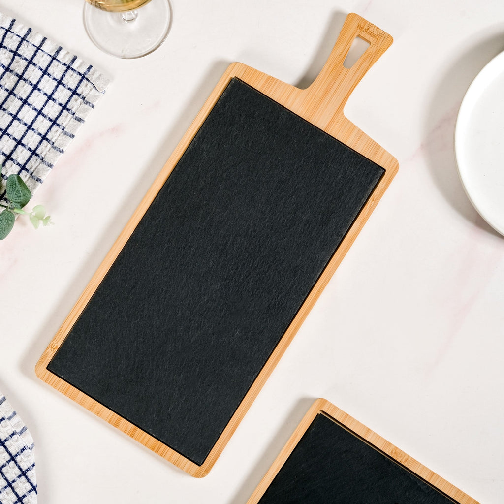 Slate Rectangle Serving Platter 43x18cm Nestasia