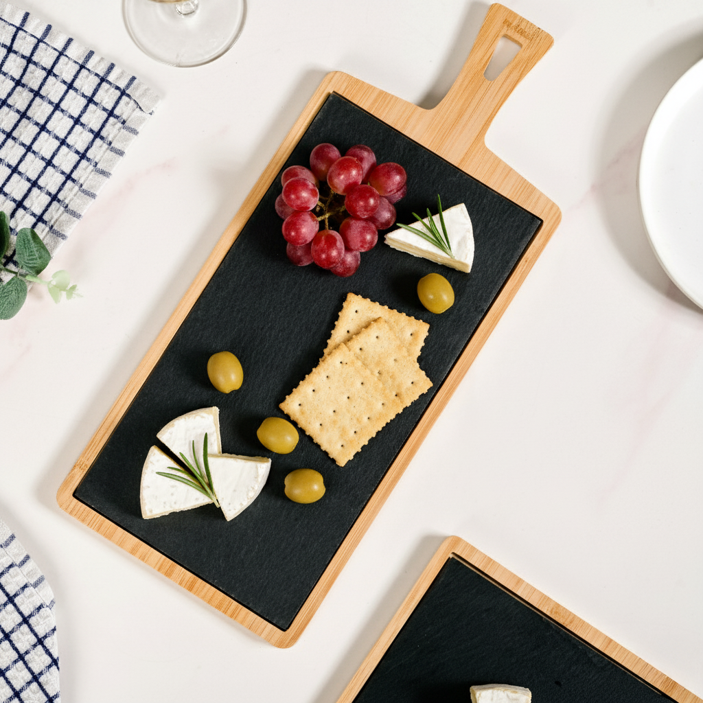 Slate Rectangle Serving Platter 43x18cm Nestasia