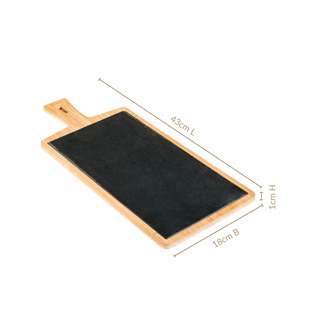Slate Rectangle Serving Platter 43x18cm Nestasia