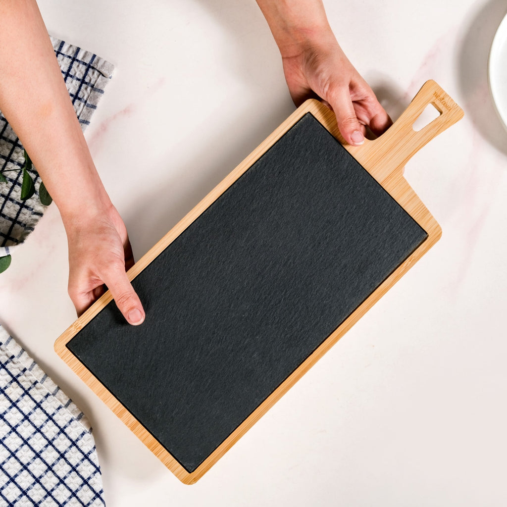 Slate Rectangle Serving Platter 43x18cm Nestasia