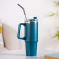 Glacio Double Wall Hot And Cold Sipper Bottle For Travel Teal Tide 850ml Nestasia
