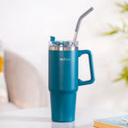 Glacio Double Wall Hot And Cold Sipper Bottle For Travel Teal Tide 850ml Nestasia