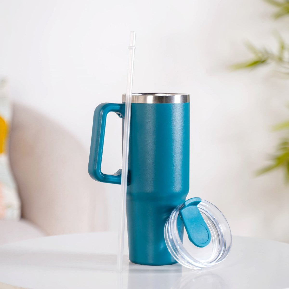 Glacio Double Wall Hot And Cold Sipper Bottle For Travel Teal Tide 850ml Nestasia