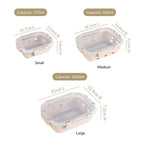 Gripso Food Storage Container With Silicone Sleeves Set Of 3 Beige S 370ml M 600ml L 1000ml Nestasia