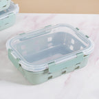 Gripso Microwave Safe Meal Prep Container With Silicone Sleeves Set Of 3 Sage Green S 370ml M 600ml L 1000ml Nestasia
