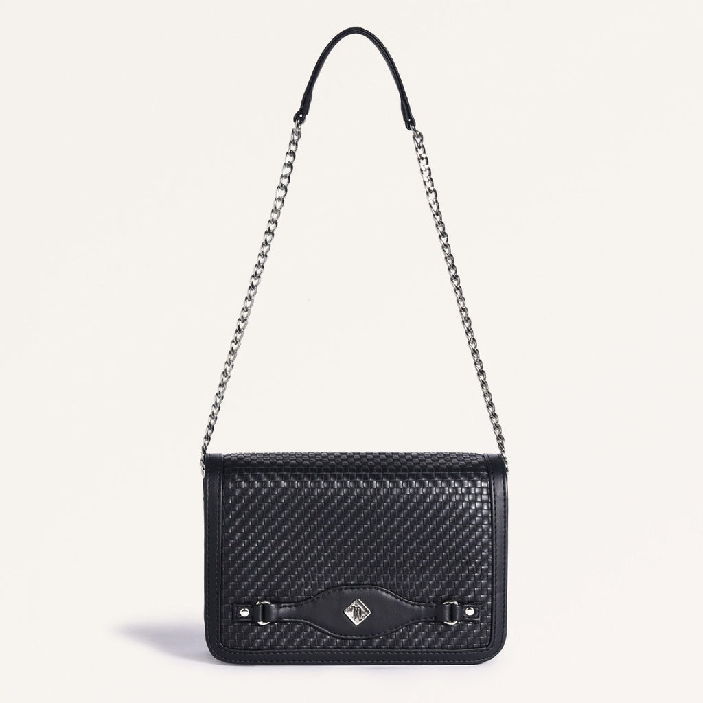 Soi Tresse Menue Sling Bag Black Nestasia