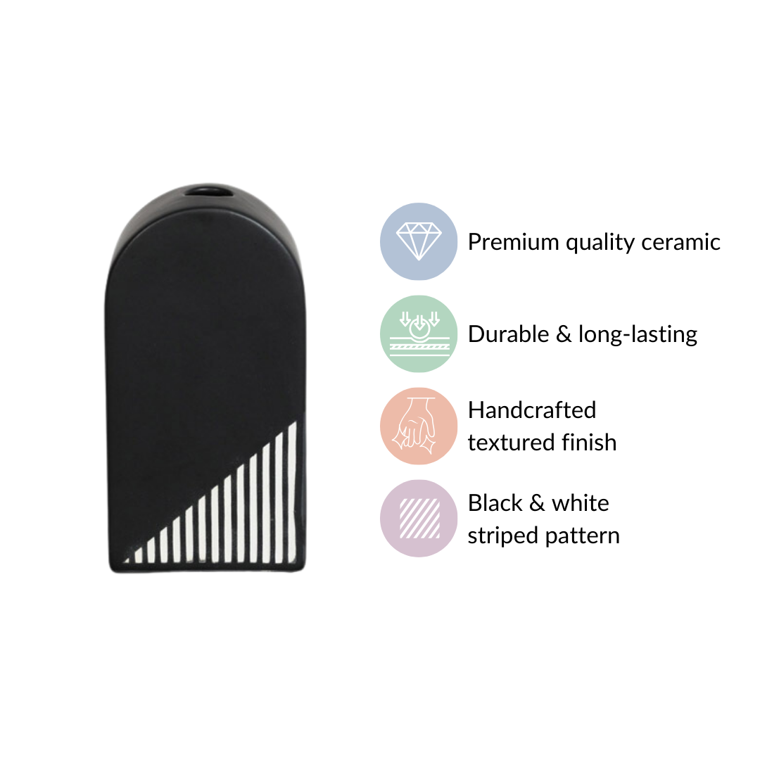 Black And White Arch Vase Nestasia