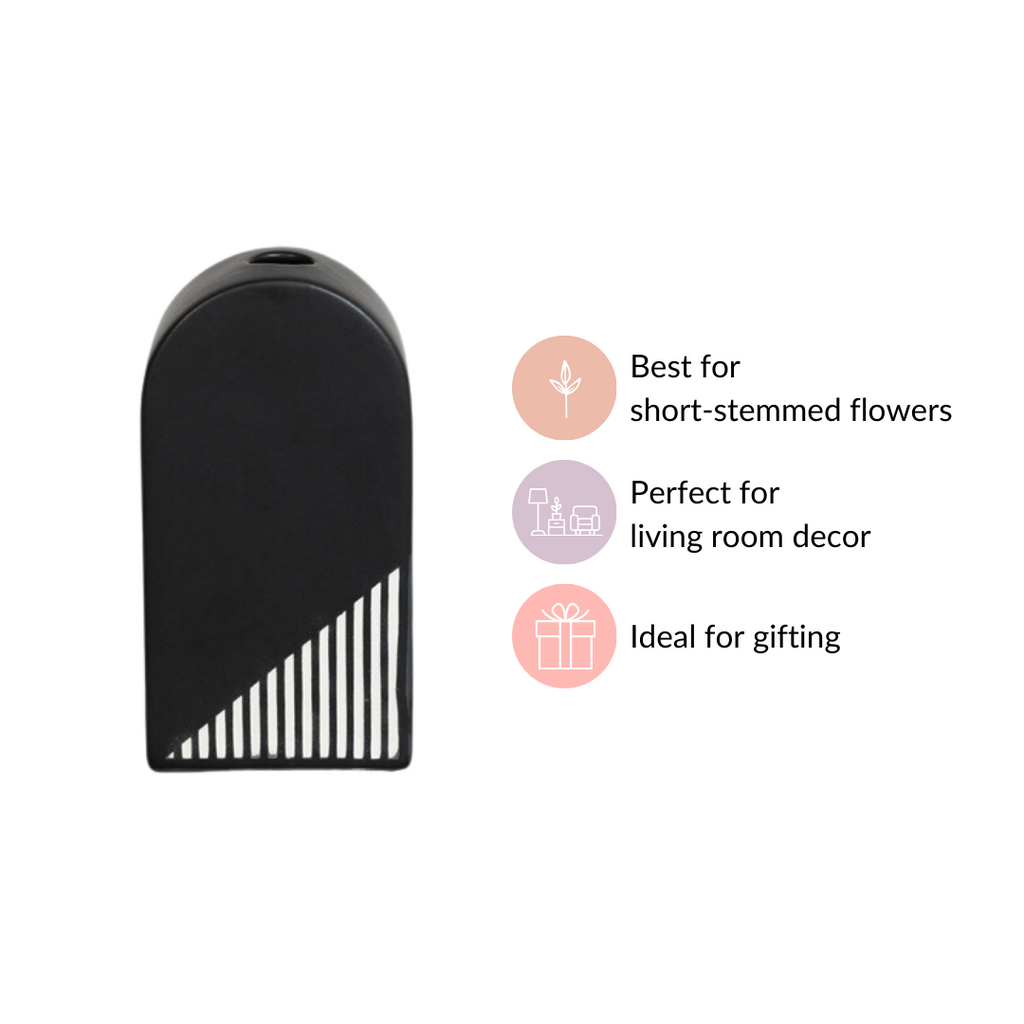 Black And White Arch Vase Nestasia