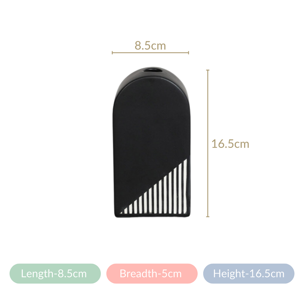 Black And White Arch Vase Nestasia
