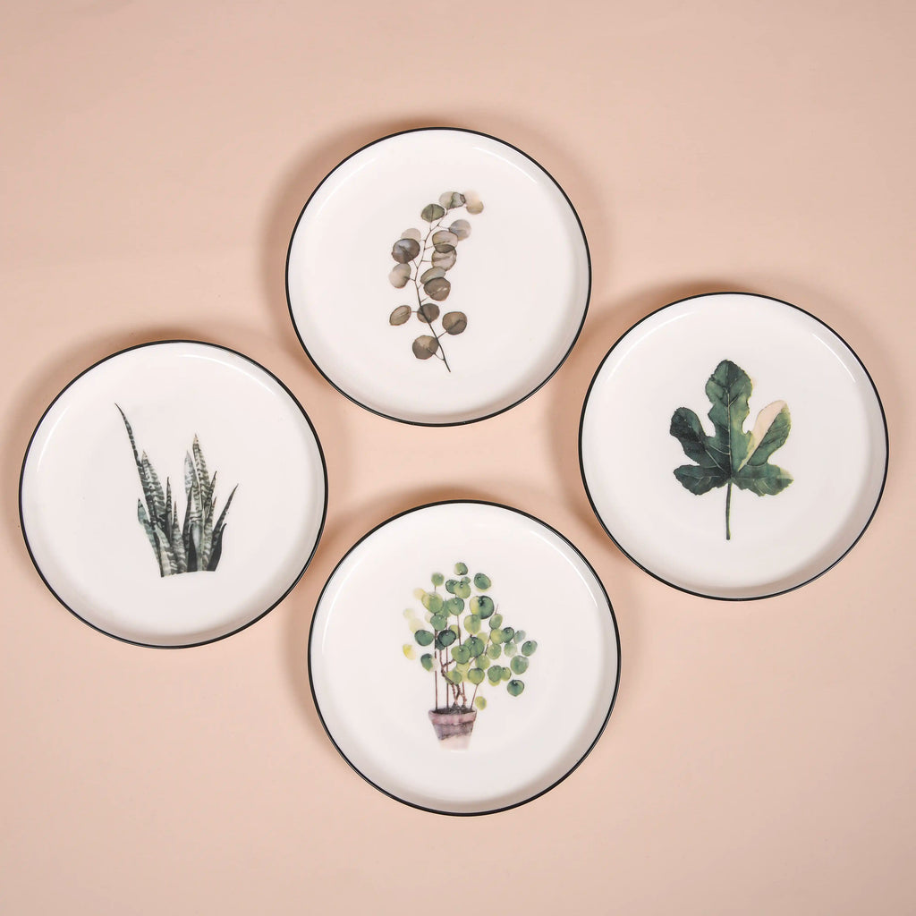 Plates Tea Light Gift Set of 7 Nestasia