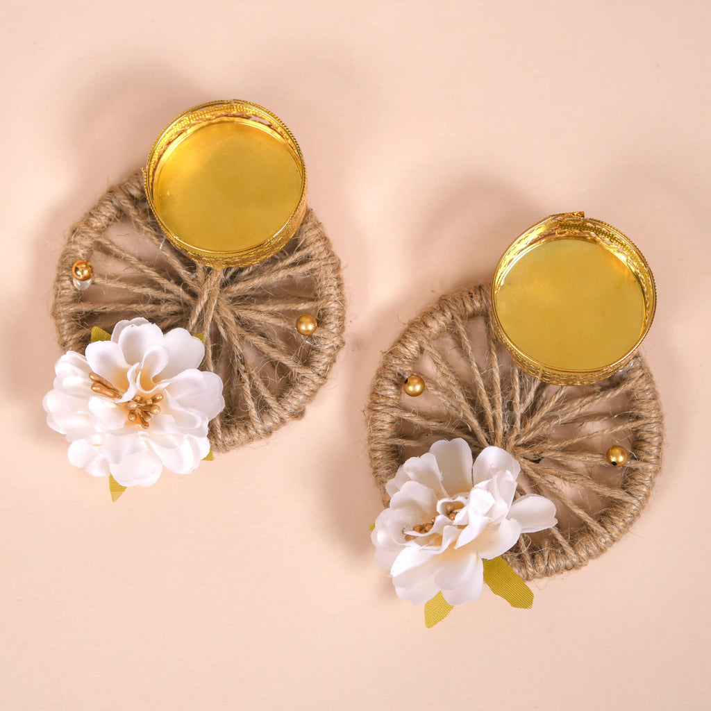 Plates Tea Light Gift Set of 7 Nestasia