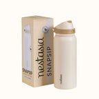SnapSip Tumbler With Top Handle Honey Oat 1000ml Nestasia
