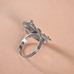 Snowman Pure Brass Napkin Ring Set Of 6 Silver Nestasia