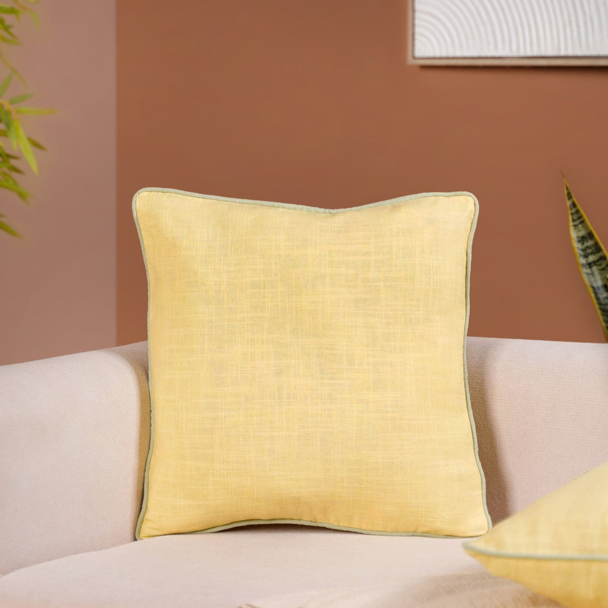 Soft Sunshine Cotton Cushion Covers Set Of 2 Nestasia