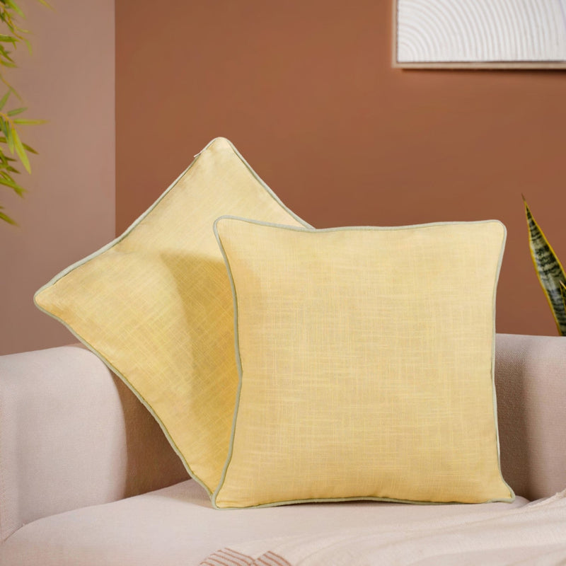 Soft Sunshine Cotton Cushion Covers Set Of 2 Nestasia