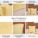 Soft Sunshine Cotton Cushion Covers Set Of 2 Nestasia