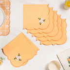Soft Blossom Cotton Embroidered Table Napkin Set Of 6 Nestasia