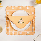 Soft Blossom Cotton Embroidered Table Napkin Set Of 6 Nestasia