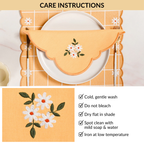 Soft Blossom Cotton Embroidered Table Napkin Set Of 6 Nestasia