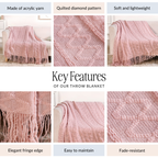 Softcore Blush Pink Throw Nestasia