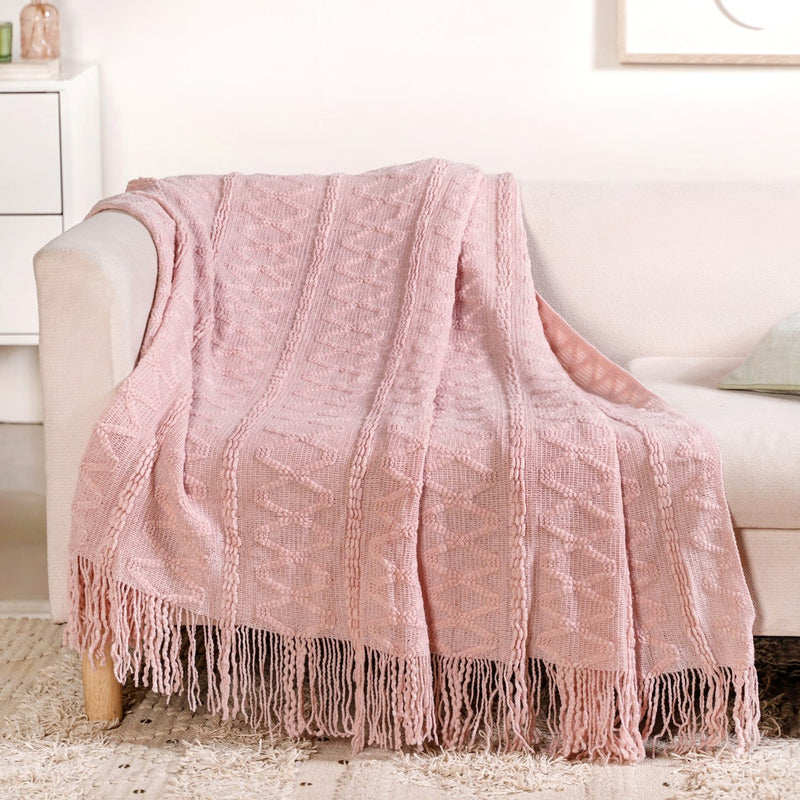Softcore Blush Pink Throw Nestasia