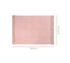 Softgirl Knitted Sofa Throw Pink Nestasia
