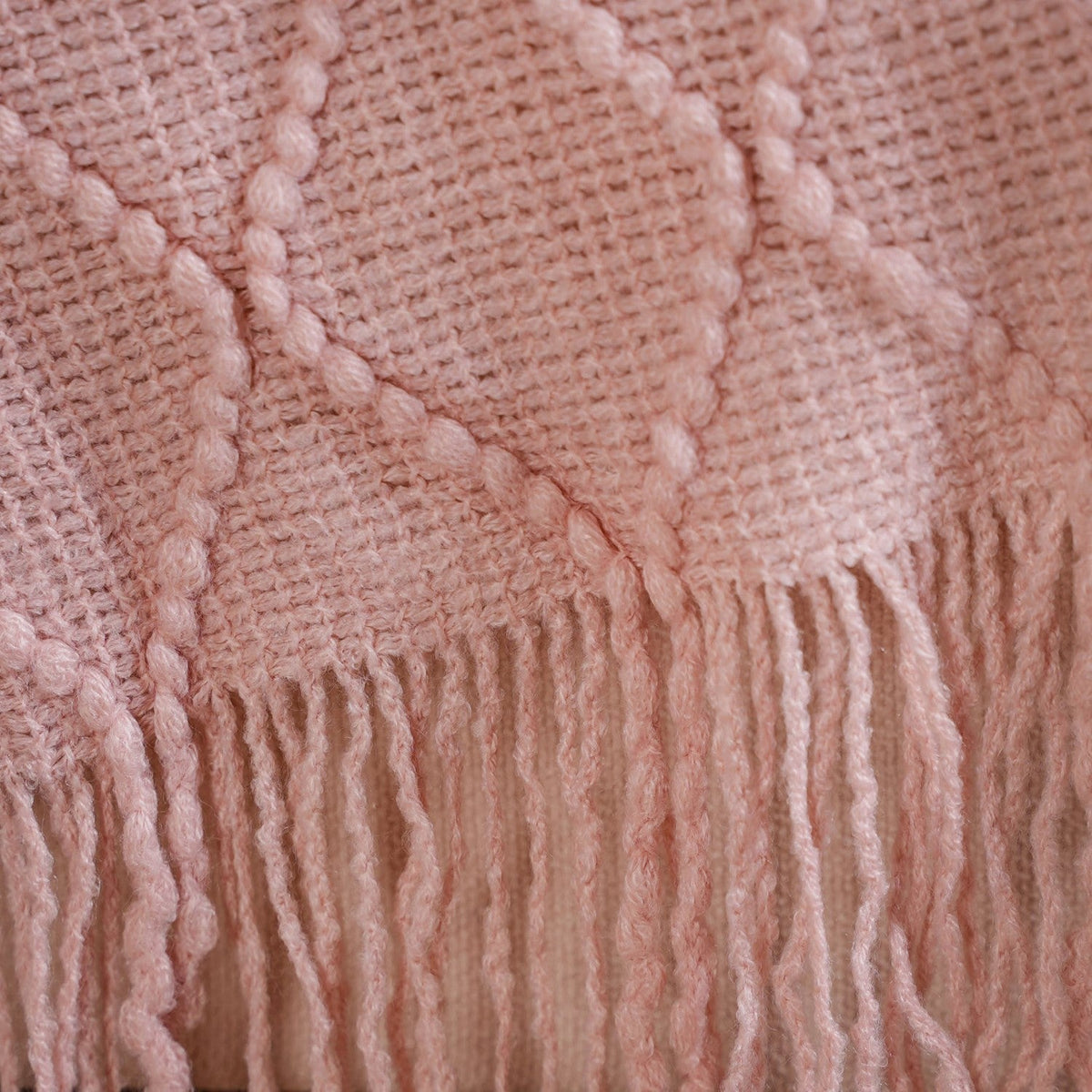 Softgirl Knitted Sofa Throw Pink Nestasia