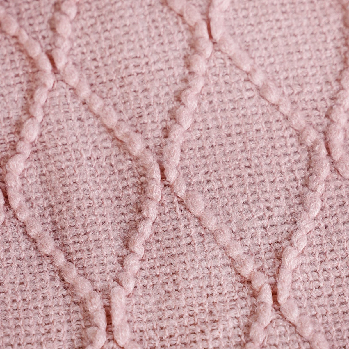 Softgirl Knitted Sofa Throw Pink Nestasia