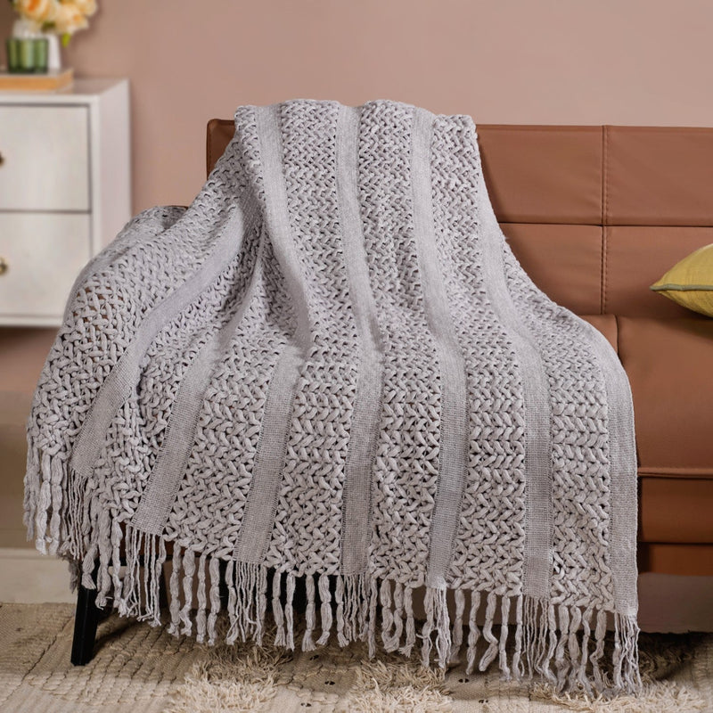 Softspell Couch Throw Grey Nestasia