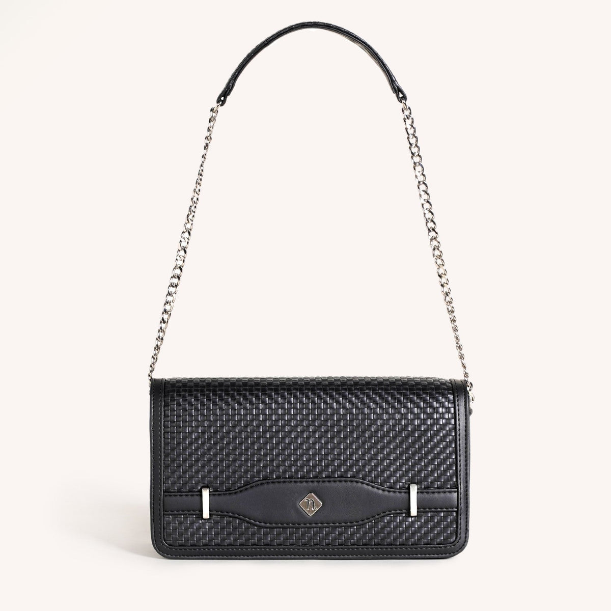 Soi Tresse Black Sling Bag For Women Nestasia