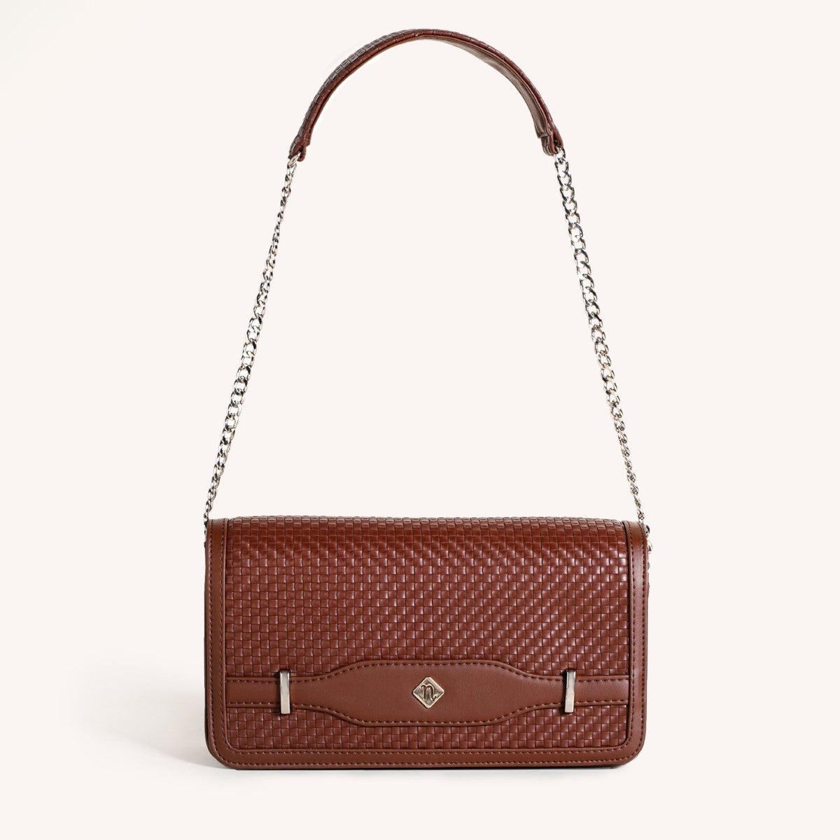 Soi Tresse Brown Sling Bag For Women Nestasia