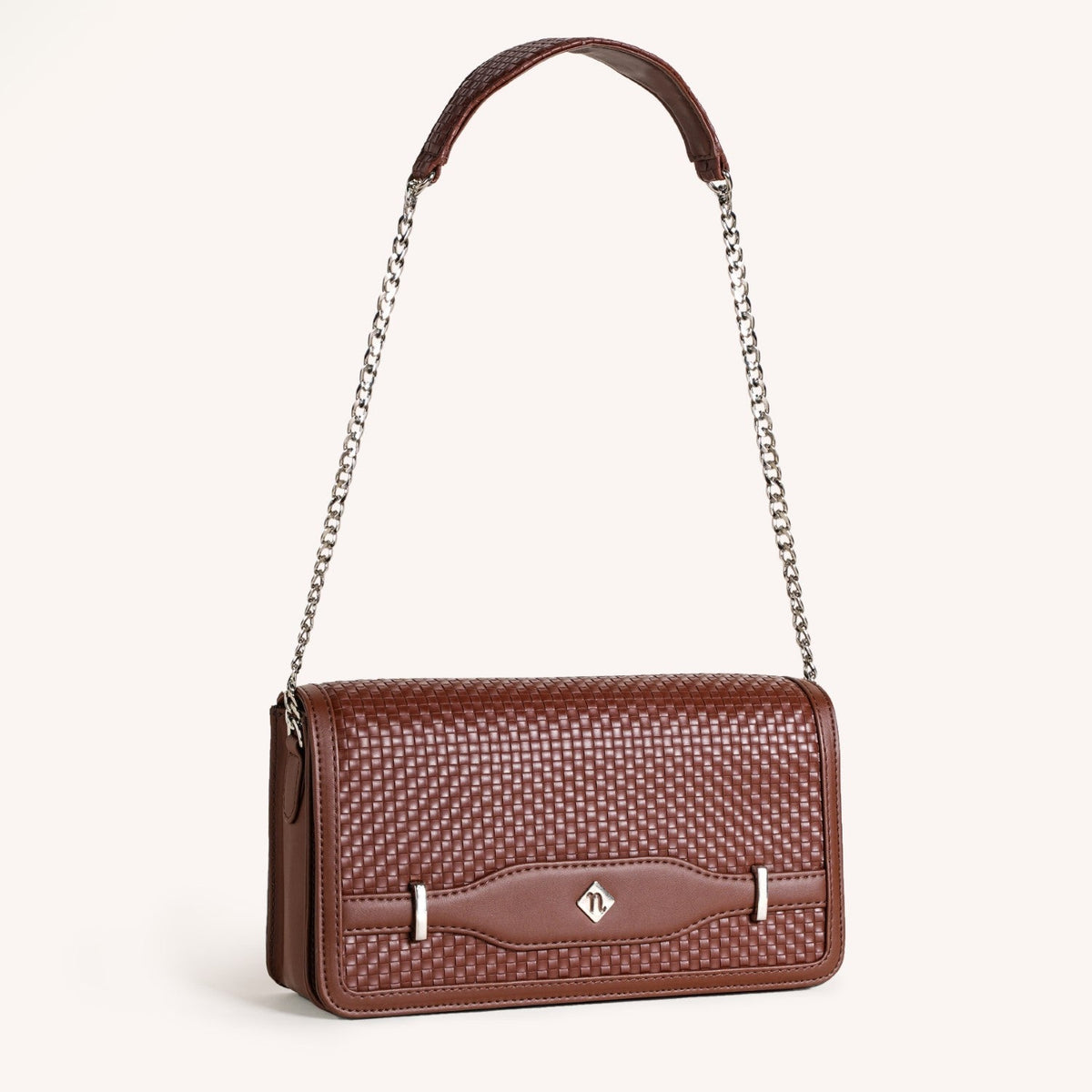 Soi Tresse Brown Sling Bag For Women Nestasia