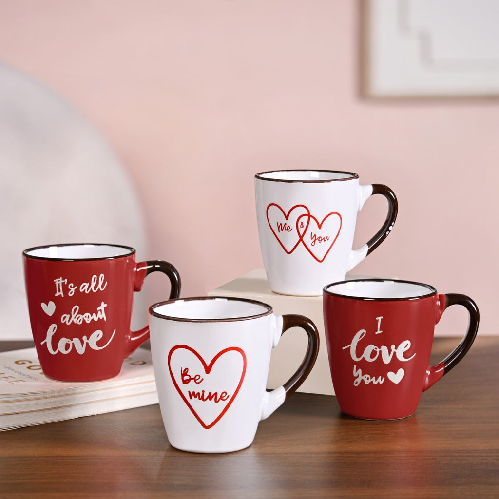 Soulmate Love Quotes Ceramic Mug Set Of 4 Nestasia