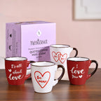 Soulmate Love Quotes Ceramic Mug Set Of 4 Nestasia