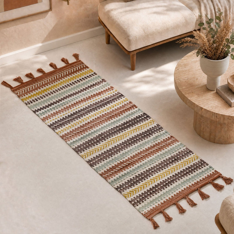 Spice Route Machine Washable Floor Runner 130x50cm Nestasia
